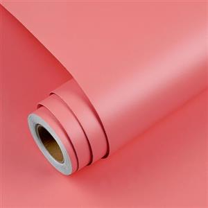 YENHOME Carta da Parati Autoadesiva Rosa Muro Camera Da Letto 40x300cm Carta da Parati Adesiva Unita Rosa Pellicole Adesive per Mobili da Parete Decorativa Camera Delle Ragazze Armadi Scrivania