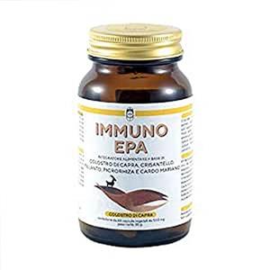 SEB Immuno Epa - Integratore per la salute del fegato a base di colostro di capra, lattoferrina, crisantello, fillanto, picrorhiza e cardo mariano.