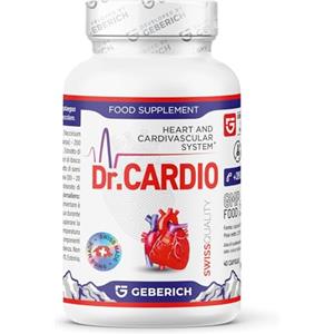Dr.CARDIO - Salute del Cuore - 40 Capsule - con Estratto di Mirtillo Rosso, Aronia Nera, L-arginina - Integratore Alimentare