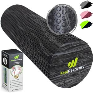 Feel Recovery Rullo Massaggio Muscolare (45x15 cm) - Foam Roller Morbido per Schiena, Gambe, Fascia Lombare & Trigger Point - Cilindro Massaggiante Sportivo per Palestra, Yoga & Pilates