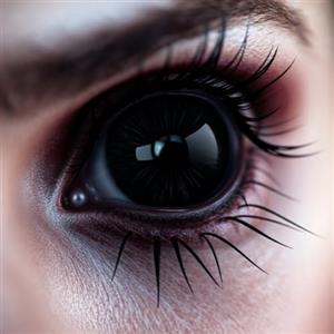 Costumed Lenti a contatto nere colorate e certificate - Lenti a contatto giornaliere spettrali per Halloween e Carnevale - Senza prescrizione medica - Vampiro e Dracula (nere)