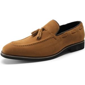Allthemen Mocassini da Uomo in Suede Scarpe da Barca TH Boat Leggere Pelle Scamosciata Comfort Casual Shoe Marrone 42