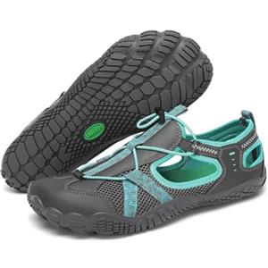 SAGUARO Uomo Sandali da Trekking Punta Chiusa Sandali da Escursionismo Antiscivolo Traspirante Outdoor Scarpe a Piedi Nudi, Blu Scuro 41 EU