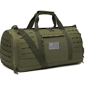 QT&QY 40L Borsa Tattica Militare per Uomini - Duffle Sportiva da Palestra, Fitness, Viaggio con Scomparto per Scarpe - Ideale per Pallacanestro, Calcio e Weekender