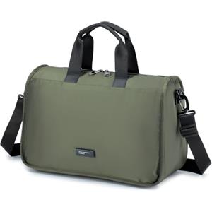 BAGZY Borsa Porta PC 14 Pollici Borsa 24 Ore Uomo Ventiquattrore Oxford Borsello Uomo Lavoro Porta Documenti Cartella Borse a Spalla per Business Tracolla Regalo Messenger Ufficio Cachi