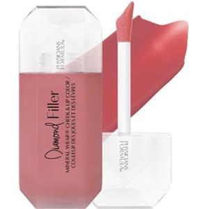 Physicians Formula, Mineral Wear Diamond Filler Cheek and Lip Color, Blush Labbra e Guance, Formula Siero-Crema Rimpolpante Multiuso, Arricchita con Vitamina E, Radiant Pink