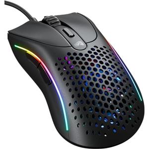 GLORIOUS Gaming Model D 2 Mouse da gaming wired - ergonomico, superleggero 58 g, sensore ottico 26.000, 6 tasti programmabili, ciclo di vita 80 milioni di clic, sparatutto, MMO, MOBA - Nero
