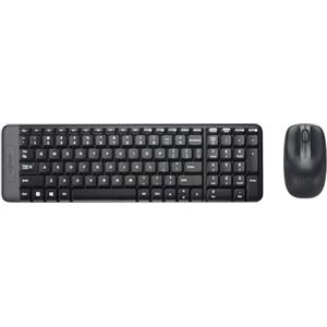 Logitech MK220 Combo Tastiera e Mouse Wireless Compatti per Windows, 2,4 GHz Wireless con Ricevitore USB Unifying, Durata Batteria di 24 Mesi, Compatibile con PC, Laptop, Layout Italiano QWERTY - Nero
