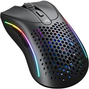 Glorious Gaming Model D 2 Mouse da gaming senza fili - erg., superlegg. 66 g, durata batt. 210 h, sens. ottico 26.000, 6 tasti programm., ciclo vita 80 milioni clic, sparatutto, MMO, MOBA - Nero