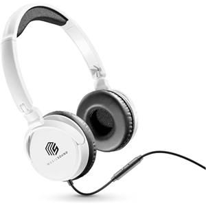 Music Sound | HEADBAND filo Basic | Cuffie on ear pieghevoli con filo e microfono - Jack 3.5 mm - Colore Bianco, One Size