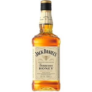 Jack Daniel's Tennessee Honey - Whiskey al Miele, Liquore Originale Americano, Gusto Morbido e Aromatico, Aroma con Note di Caramello e Vaniglia, 35% Vol., Bottiglia in Vetro da 70 cl