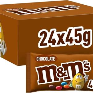M&M's Choco Confetti al Cioccolato al Latte, 24 bustine da 45g