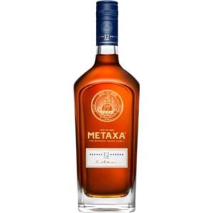 Metaxa 12 stelle 70cl - Distillato greco con note di scorza d'arancia, caffè e cioccolato. 40% Vol.