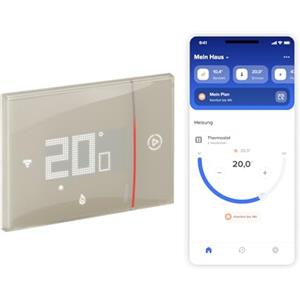 Bticino Termostato WiFi intelligente Smarther2 with Netatmo XM8002, Incasso, Sabbia - versione professionale
