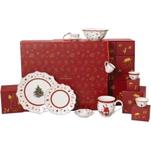 Villeroy & Boch - Christmas Toy's Calendario dell'Avvento 2025 multicolore, Natale, Calendario dell'Avvento da tavola con 24 porte, decorazione natalizia, calendario di Natale, Porcellana Premium
