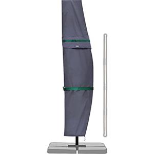 Sekey Copertura Protettiva per Ombrellone （Diametro 2-4m）,Copertura per Ombrellone da Giardino Impermeabile,100% Poliestere,Grigio scuro,260*40/70/50CM