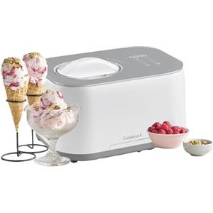 Cuisinart FreezeEase - Gelatiera autonoma con 3 programmi (Gelato, Sorbetto, Yogurt) | Nessun pre-congelamento | Pronta in 40 min | Funzione di mantenimento al freddo | Compressore 950ml (Nuovo)
