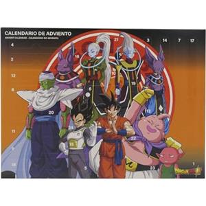CYPBRANDS CyP Brands - Dragon Ball, Calendario dell'Avvento, 24 Sorprese, Regalo per Bambini, Licenza Ufficiale Marvel, Attività e Giocattoli, Natale