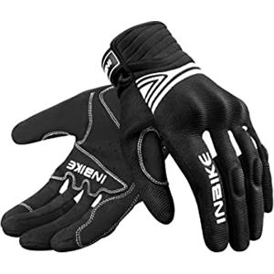 INBIKE Guanti da Moto Uomo Estivi CE 1 KP Omologati Guanti Moto Donna Impermeabili per ATV BMX MTB Bicicletta, Scooter, Arrampicata, Motocross Unisex