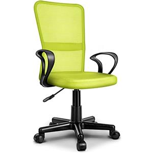 TRESKO® Sedia da Ufficio Sedia da scrivania Girevole con braccioli, Regolabile in Altezza, Sedile Imbottito, Sedia ergonomica, pistone Approvato SGS