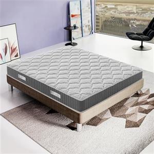 materassi e doghe - Materasso Memory | Alto 20 25 30 cm | Ortopedico Medio Rigido | Sistema di Alleviamento dei Punti di Pressione (Altezza 20 cm, 80x200 cm)