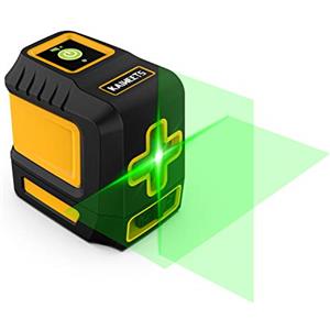 KAIWEETS Livella Laser Autolivellante 30m, KAIWEETS Livella Laser Verde con Base Magnetica, Laser a Croce Orizzontale e Verticale con Custodia Protettiva e 2 Batterie