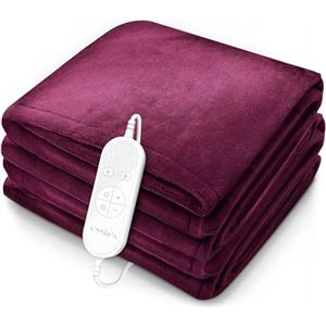 sinnlein® Sottocoperta Elettrica 180x130cm | Scaldaletto Elettrico con Spegnimento Automatico | Coprimaterasso Termico | Timer | 9 Livelli di Temperatura