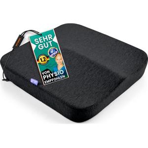 DYNMC you Cuscino Memory Foam Cuscino Sedia Ufficio o a Rotelle - Cuscini Sedie Quadrati - Supporto e Stabilità Perfetti - Tessuto Antiscivolo, Rivestimento Lavabile