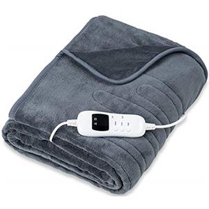 sinnlein® Coperta Elettrica Termica Riscaldata 160x120cm | Scaldaletto Elettrico con Spegnimento Automatico | Riscaldamento Rapido Coperta Termico | Timer