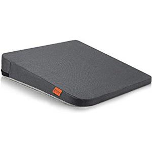 DYNMC you Cuscino Cuneo - Cuscino per Sedile Auto - Cuscino per Sedia Ufficio - Cuscino Auto sedile e Ufficio Antiscivolo - Auto Cuscini Perfetto per Sedie da Ufficio o per l'Auto (Nero/33.5 x 37 x 2-7.2 cm)