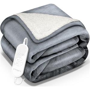 sinnlein® Coperta Elettrica 200x180cm con spegnimento automatico | 9 Livelli di Riscaldamento, Timer, Riscaldamento Rapido, Per Divano, Letto