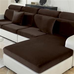 Ystyle Copriseduta Divano Elasticizzato, Universale Copricuscini Divano Velluto Natalizio, Sofa Seat Cover, Copri Seduta Divano, Copridivano Cuscini, Coprisedile Divano (1 Posto, Caffè Scuro)