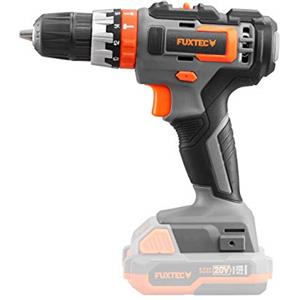 Fuxtec Trapano Avvitatore a percussione a Batteria 20V FX-E1BS20 - Senza Batteria- Funzione Martello - cacciavite - Controllo Continuo della velocità - Una Batteria per Tutti i dispositivi a 20V.