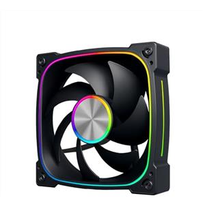 Noua Lips | Ventola per Case PWM da 120 mm | Illuminazione ARGB | Design Aluminium Axial | Velocità 1800 RPM | Ventola per PC Computer Silenziosa | Piena Compatibilità, Nero