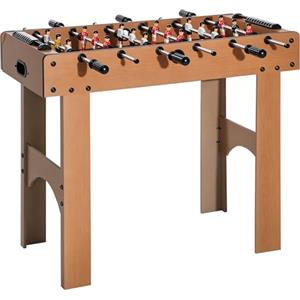 HOMCOM Calcio Balilla Professionale per Bambini e Adulti con Aste in Legno MDF 92x46x78cm