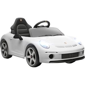AIYAPLAY Macchina Elettrica per Bambini con Licenza Ufficiale RUF GT, Auto Elettrica per Bambini 3-5 Anni con Telecomando, Avvio Lento, Cintura di Sicurezza, Luci, Musica e USB, Bianco