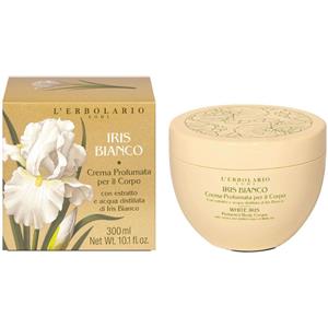 L'Erbolario Crema Profumata per il Corpo Iris Bianco 300ml - Nutrimento e Idratazione Profonda