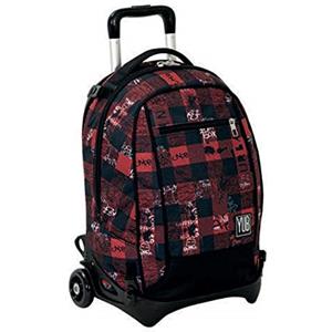 Seven La Web Cartoleria Torino ZAINO TROLLEY SCUOLA STACCABILE JACK URBAN CHECK YUB By SEVEN (Brilliant Red)
