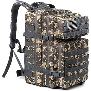 QT&QY 45L zaini militari tattici Zaino d'assalto dell'esercito Molle campeggio trekking Zaino di emergenza per 3 giorni Pacchetto di Assalto Dell'esercito di Grande Capacità