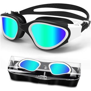 HotSrace Occhialini da Nuoto Polarizzati,Occhialini Piscina Protezione UV Impermeabile Anti-Nebbia Comfort Fit per Uomo Donna Unisex Adulto Adolescenti