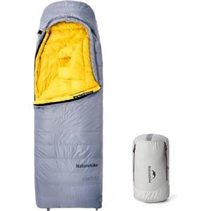 Naturehike CW700 Sacco a pelo in piuma ultraleggero, portatile, compatto, invernale, 4 stagioni, per adulti e bambini, all'aperto, campeggio, escursioni, viaggi, con sacco a compressione