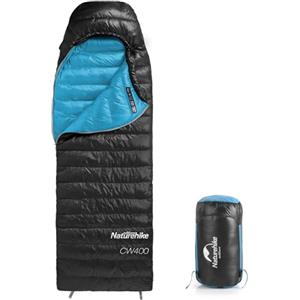 Naturehike Sacco a pelo in piuma, ultraleggero, portatile, compatto, invernale, 4 stagioni, per adulti e bambini, all'aperto, campeggio, escursioni, viaggi, con sacco a compressione 650FP