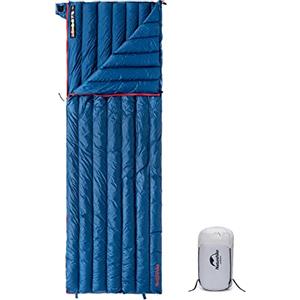 Naturehike Sacco a Pelo in Piuma d'Oca Ultraleggera, Sacco a Pelo in Piuma d'Oca 800 Fill Power, Sacco a Pelo 4 Stagioni, Sacco a Pelo a Busta Leggero e Compatto per l'Escursionismo, il Campeggio