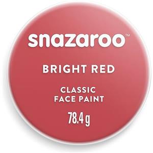 Snazaroo - Pittura Per Viso e Corpo, Trucchi da Viso per Travestimenti, per Bambini e Adulti, 75ML, Colore Rosso Brillante