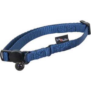 JACK AND VANILLA, Collare Regolabile in Nylon per Gattini, Comodo e Sicuro, Colore Blu Attraente, Misura Regolabile da 17 a 24 cm, Ideale per Animali Giovani, Modello Nylon