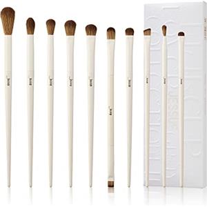Jessup pennelli occhi Pennelli trucco Set di pennelli precisione vegani professionale 10 pezzi ombretto polvere sfumatura eyeliner Miscelazione evidenziatore Capelli sintetici puri T330