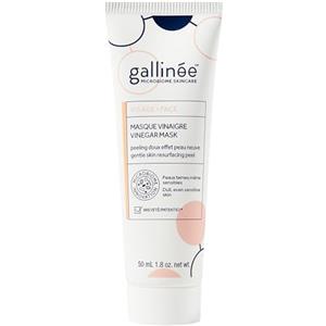 Gallinée Maschera all'aceto - Maschera viso brillante con AHA-PHA, aceto di ibisco e prebiotici - Esfoliazione delicata, adatta per pelli sensibili - 50 ml