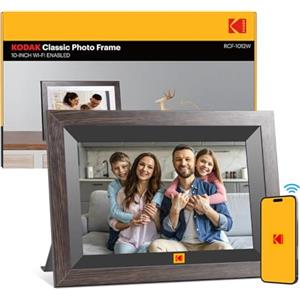 KODAK Cornice Digitale WIFI 10,1 Pollici，Cornice Foto Digitale con Schermo Touch IPS 1280 * 800 e 32GB di Memoria，Cornice Elettronica per Micro SD Card/USB, Rotazione Automatica