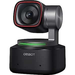 OBSBOT Tiny 2 - Webcam PTZ 4K con Tracciamento AI, Controllo Vocale, Controllo Gestuale, Auto-Focus, USB 3.0, Modalità Multiple, Webcam per PC, Conferenze, Streaming, Videochiamate, Zoom