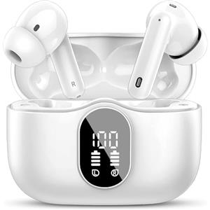 Btootos Cuffie Bluetooth, Auricolari Bluetooth 5.4 In Ear con 4 ENC Mics, Cuffie wireless HiFi Stereo con APP, 36Ore Cuffiette Bluetooth con Display LED, IP7 Impermeabili Auricolari Wireless per iOS & Android